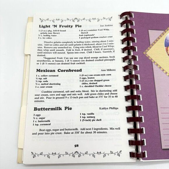 Treasures From Heaven Fundcraft Sampler Recipes Cookbook 1999 Vintage - Picture 7 of 8